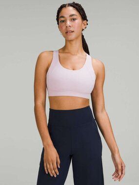 NWT Lululemon Pink Peony Free to Be Elevated Bra Light Support DD/DDD(E) / 10